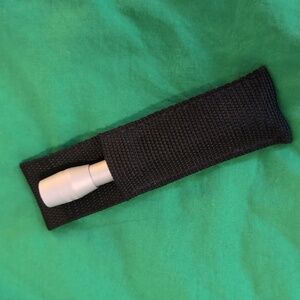 Mini Flashlight with Case Silver Black